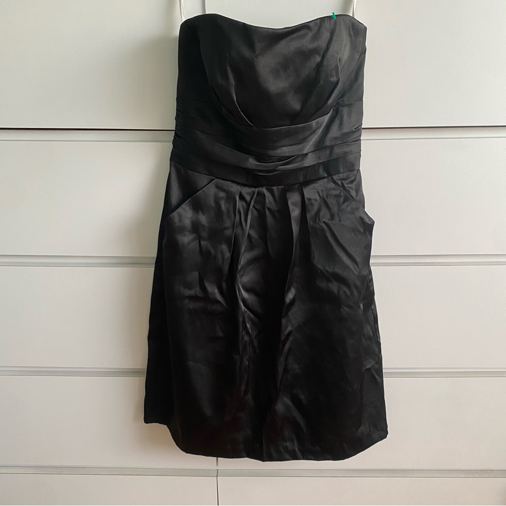 David’s Bridal Black midi dress